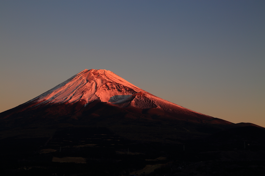 今朝の富士山