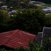 赤い屋根のある風景
