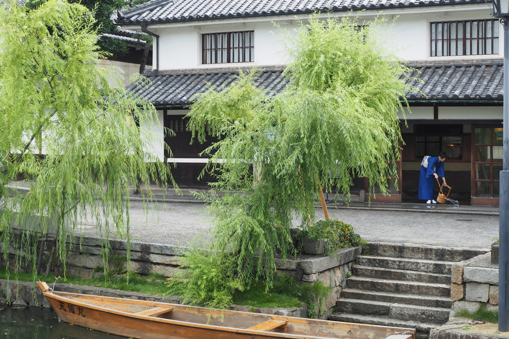 雨の倉敷