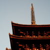 夕暮れ時の色