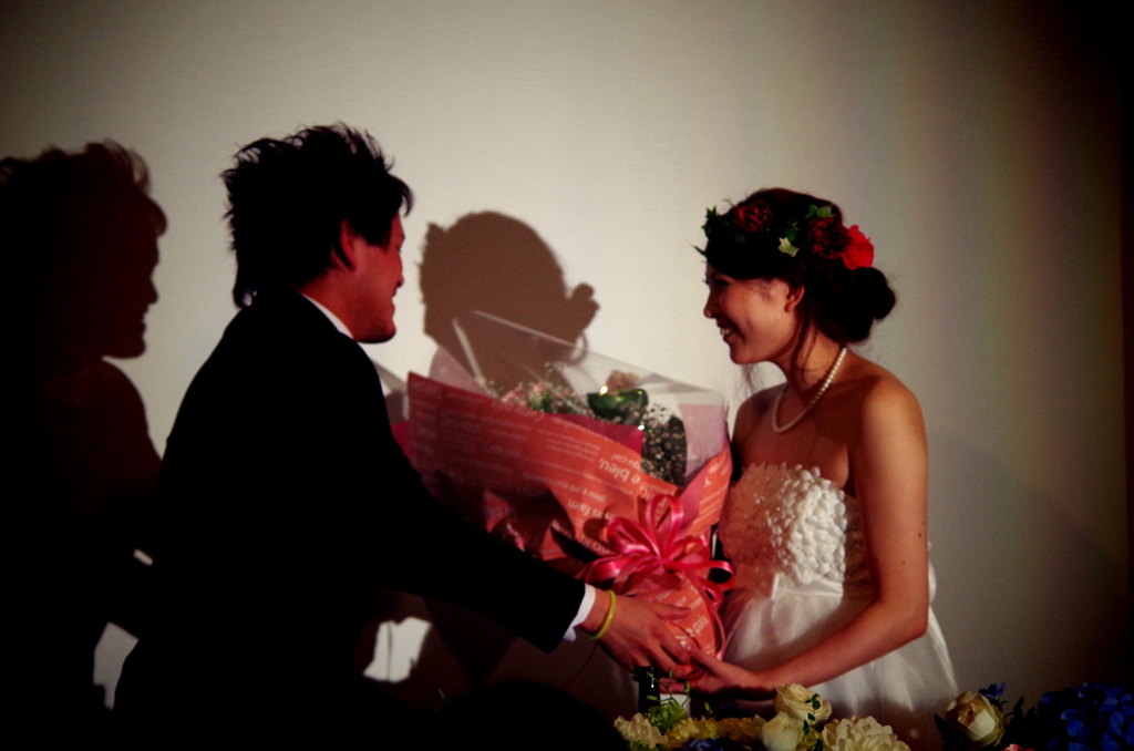 新郎からの花束（サプライズ）