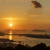 瀬戸内海の夕日