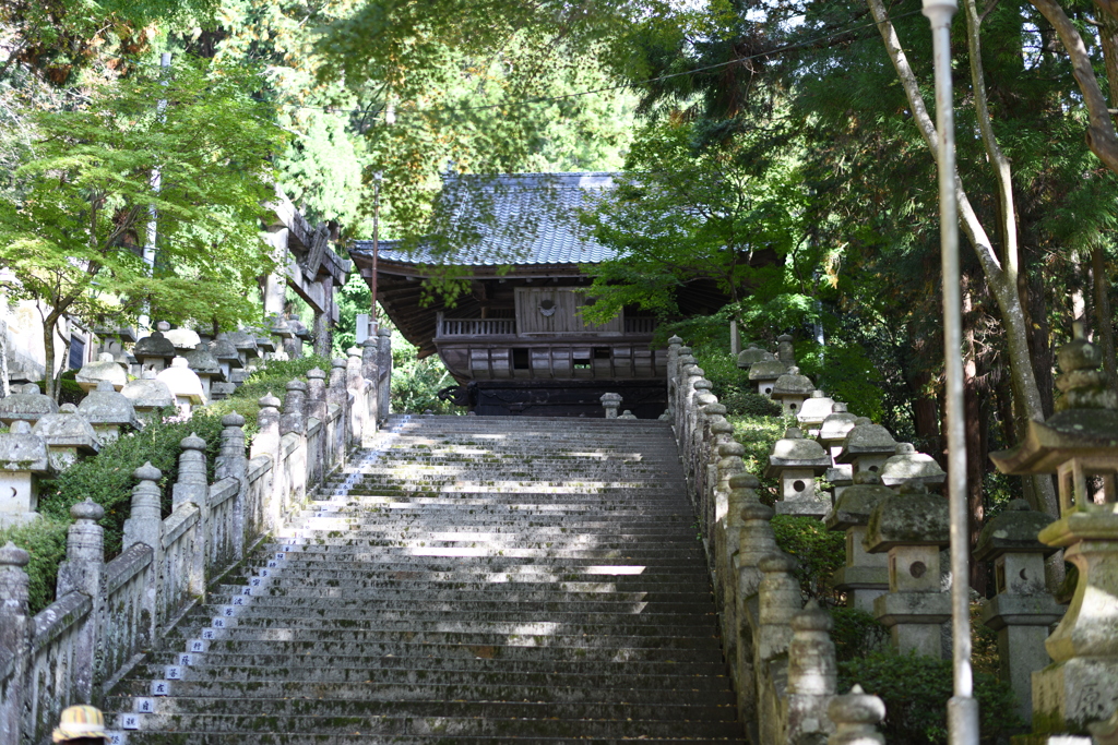 本堂への石段