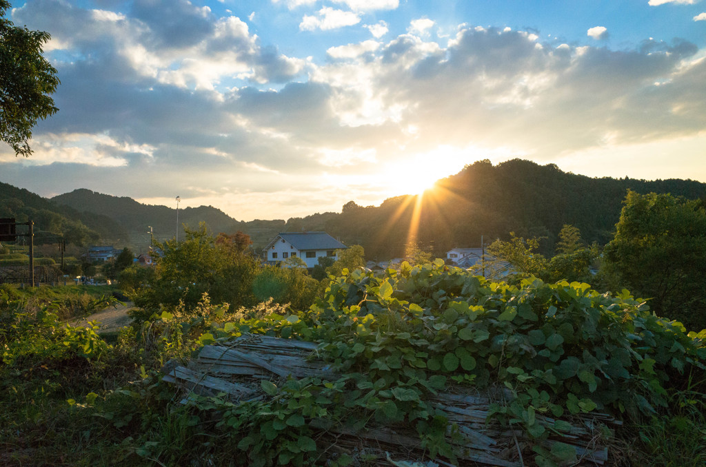 明日香村の夕暮れ