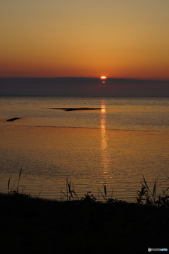 サロマ湖の夕日　Ⅵ
