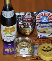 晩酌とデザート　(^^♪