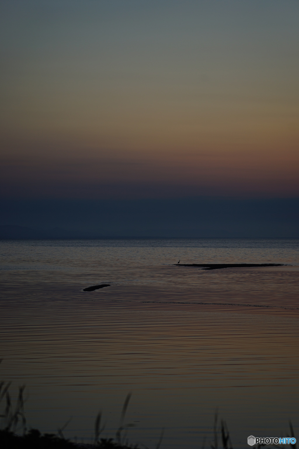 サロマ湖の夕日　Ⅶ