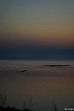 サロマ湖の夕日　Ⅶ