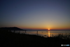 サロマ湖の夕日　Ⅲ