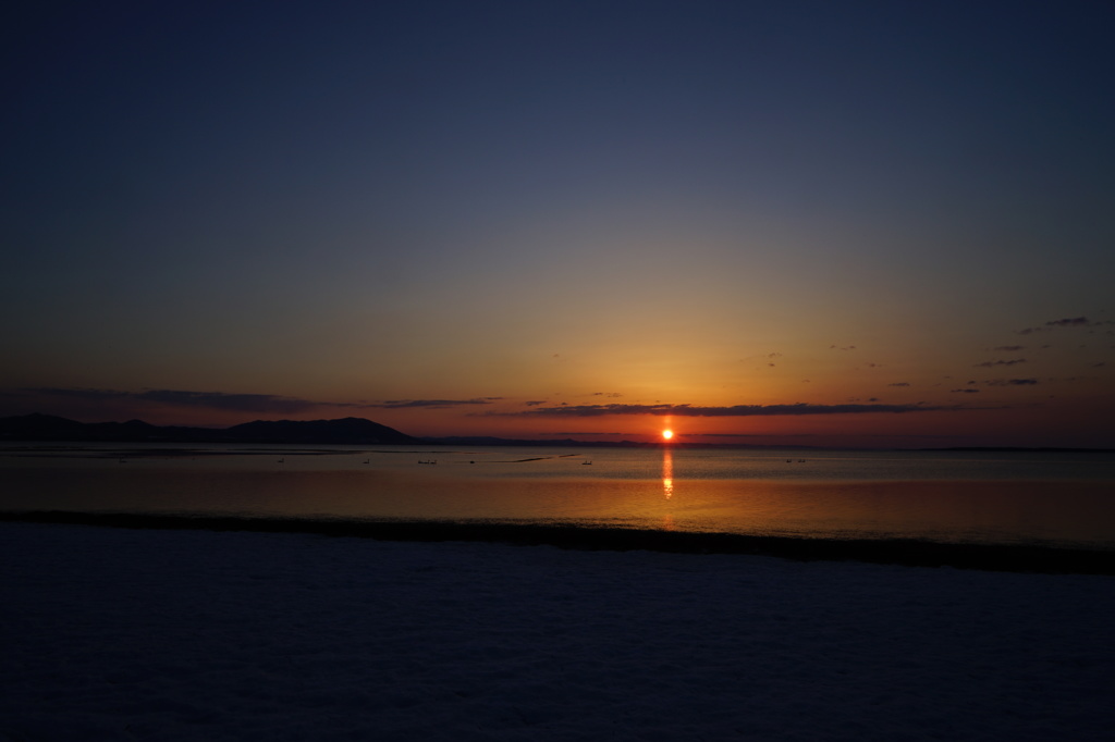 サロマ湖の夕景　Ⅱ