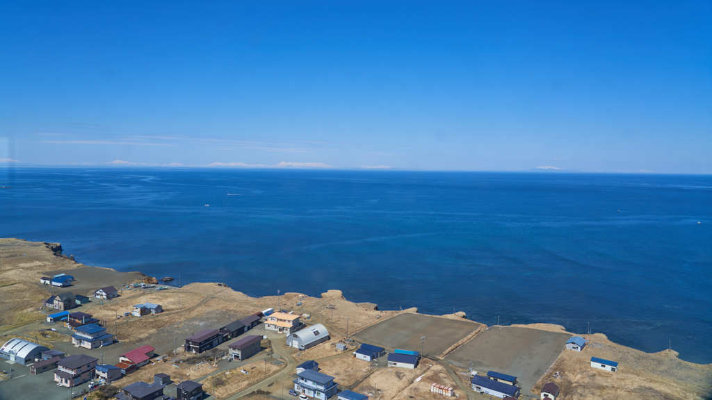 知床連山　国後島