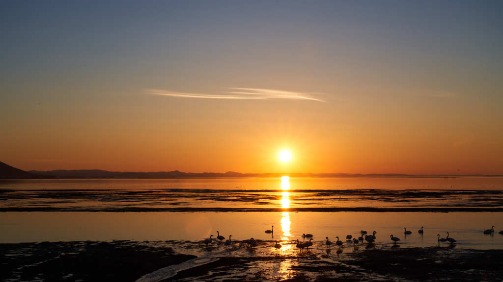 サロマの夕日　①