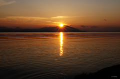 サロマ湖の夕日Ⅱ