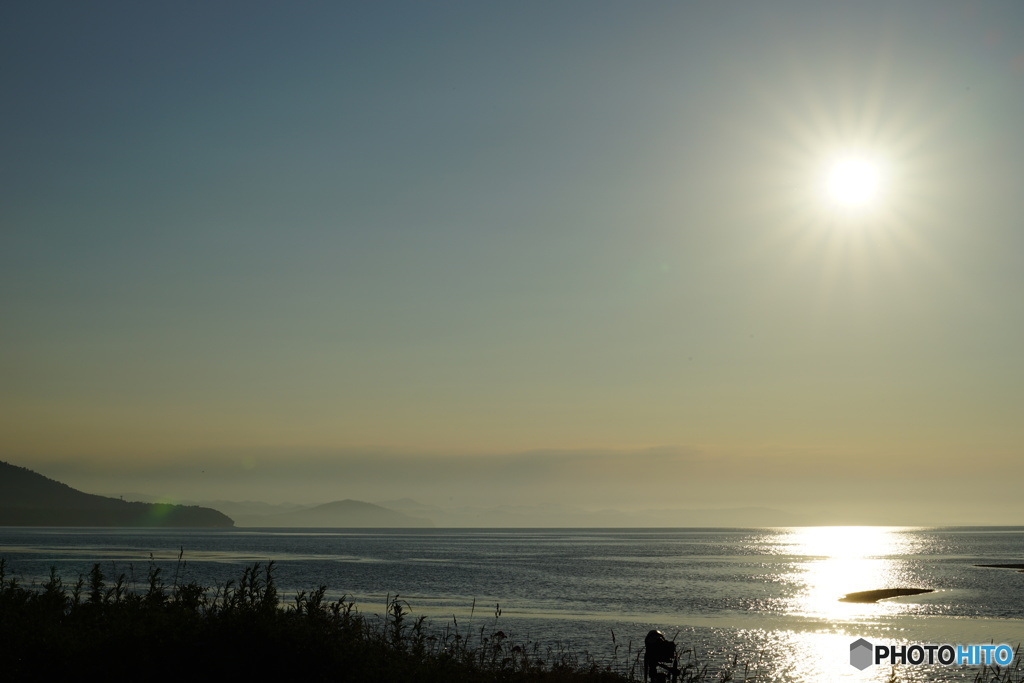 サロマ湖の夕日　Ⅱ