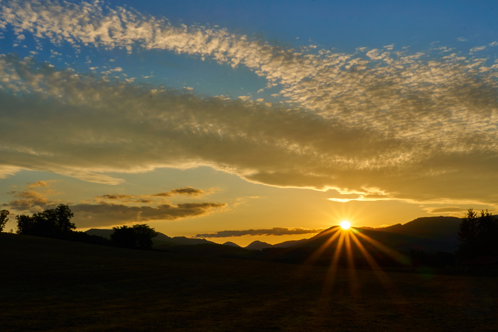 今日の夕日