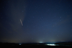 飛行機と流星