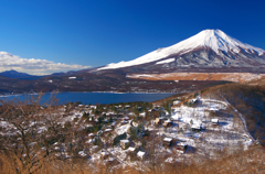 平尾山からの山中湖とMt.Fuji