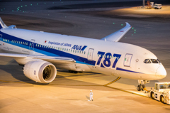 駐機中
