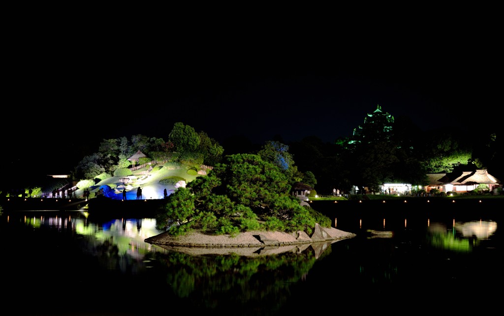 岡山後楽園 　夜間特別開園　幻想庭園②
