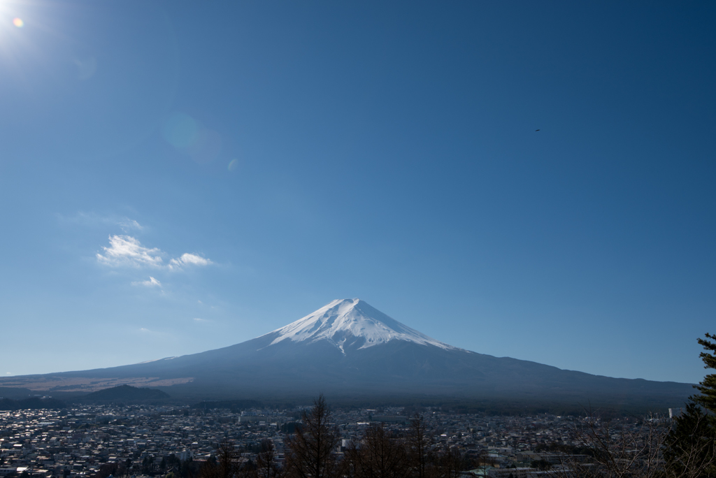 富士山【新倉富士浅間神社からの眺め】②20161218