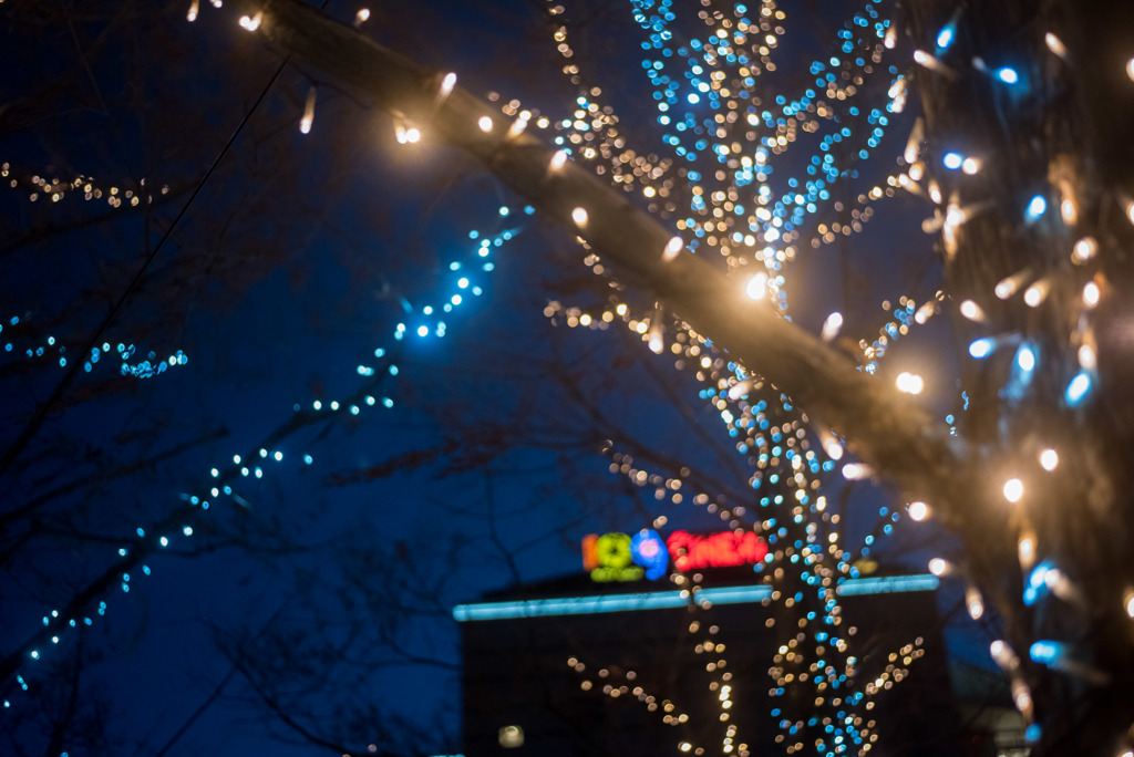 港北東急の夜景【55mm f2.8S：絞りf2.8】20181224