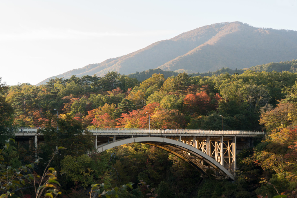 東北紅葉狩り【鳴子峡：大深沢橋】20181022