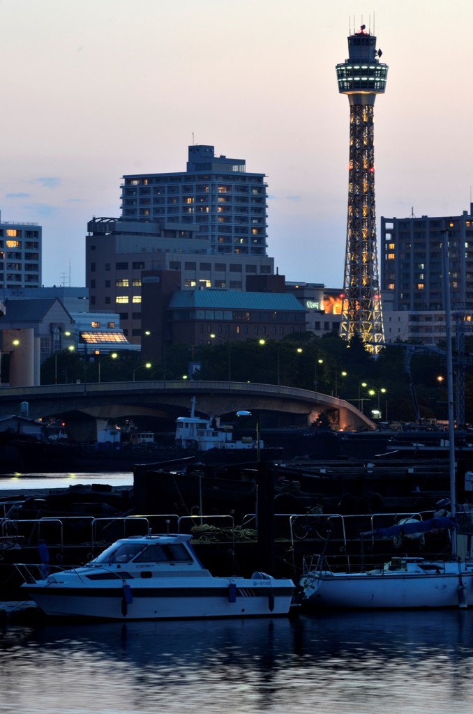 横浜/貯木場の夕景　３－３