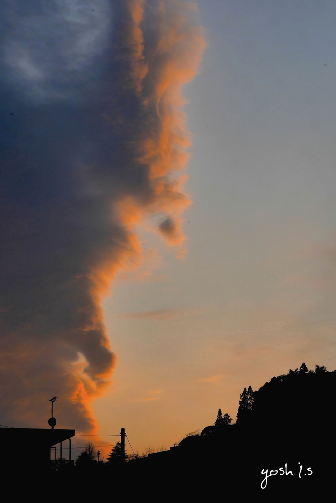 写真エッセイ：夕雲