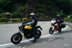 写真エッセイ：冠雪の富士 Photo Trip38：タンデムライダー