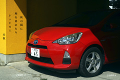 写真句：Red car 