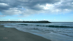 写真句：冬の浜辺