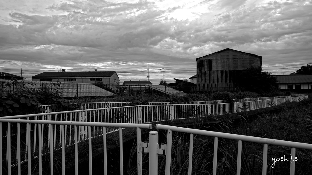 写真エッセイ：散歩道からの空： B&W