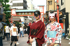 写真エッセイ：浅草散歩12：伝法院通り５：マスカレード