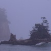雨に煙る海岸２