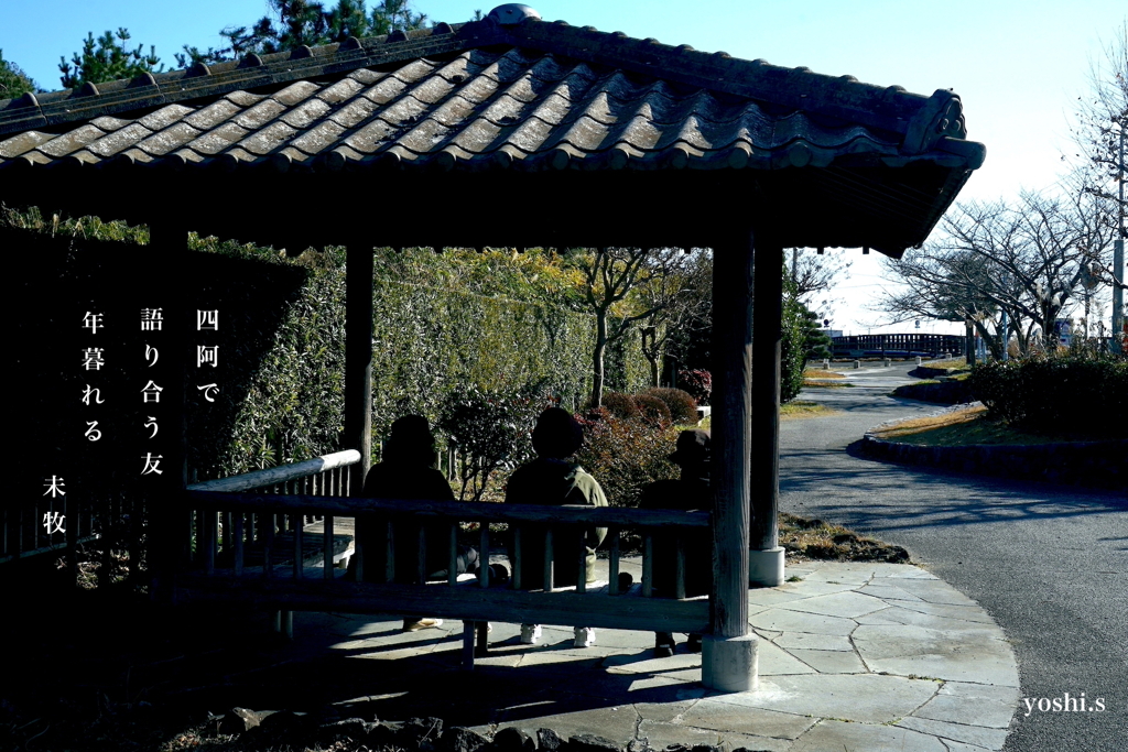 写真句：写真エッセイ：海へ：四阿（あずまや）：NTW647
