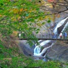 写真エッセイ：袋田の秋８：滝と吊り橋と紅葉と ２
