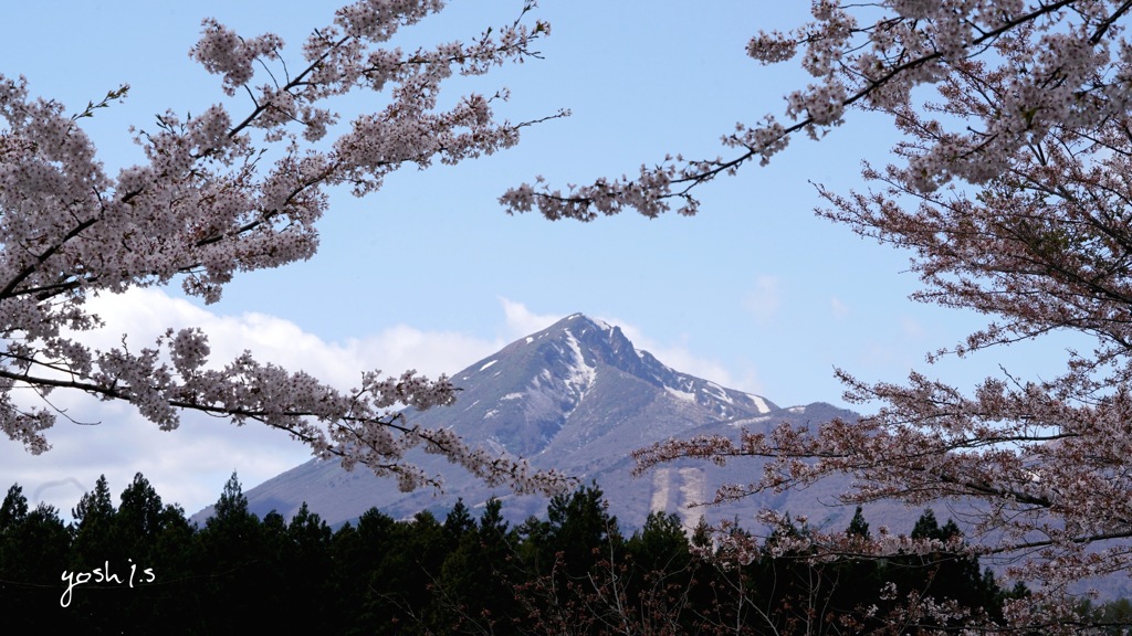 補遺：観音寺参道からみた磐梯山