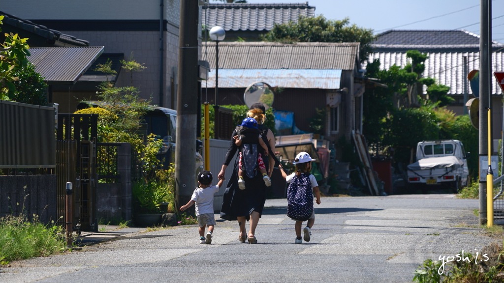 写真エッセイ：ある夏の日の親子：NTW243