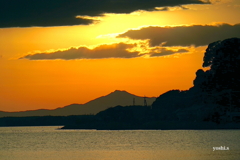 写真エッセイ：涸沼から筑波山を望む２