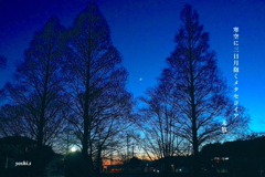 写真句：三日月