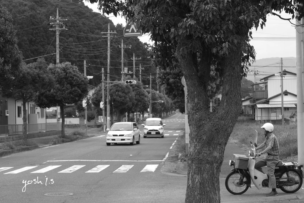 五枚組２：模範運転１：一時停止：B＆W９