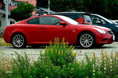 写真句：Red car