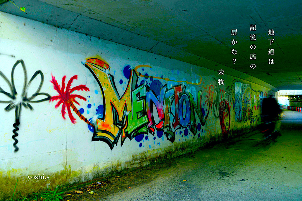写真句：写真エッセイ：地下道