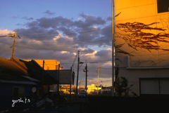 写真句：夕色の街２