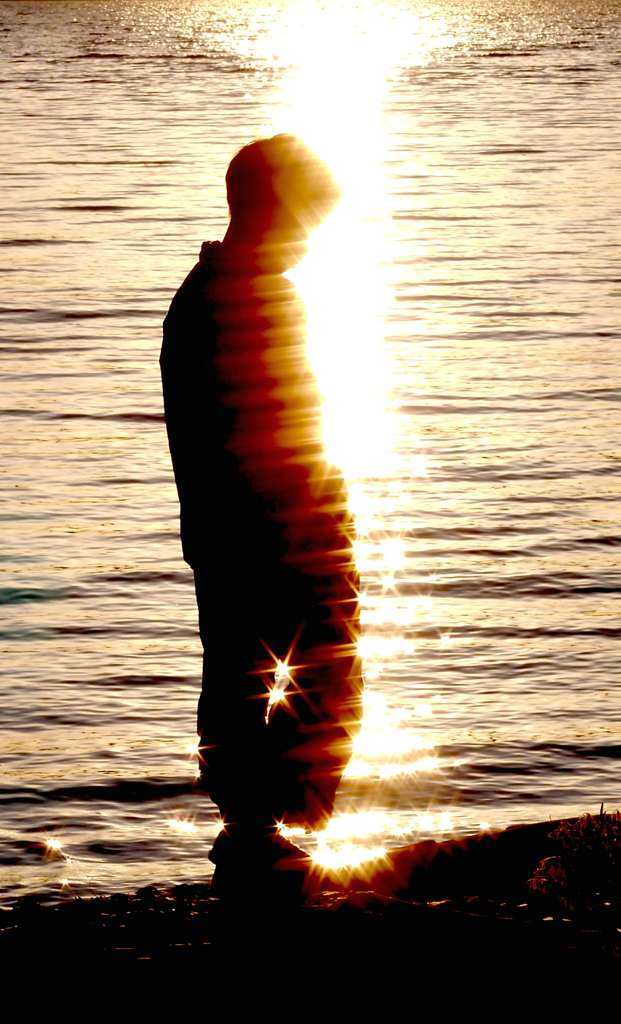 カユガ湖の朝2015：光の少年