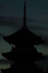 【夕暮れの流れ雲】