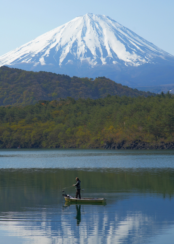 おーい　富士山釣れたぞー