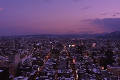 黄昏の札幌