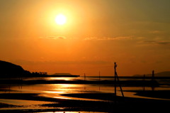夕暮れ