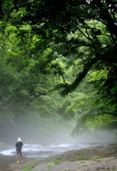 霧と渓谷